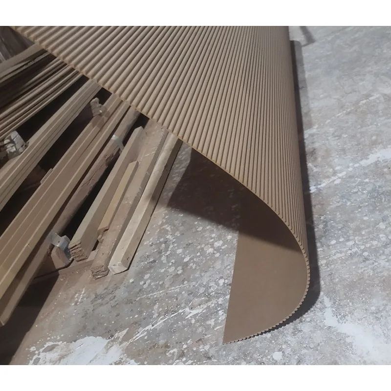 Spot 6mm9mm thick micro-curved plate semi-circular corrugated plate curved furniture cabinet door bag cylindrical wave plate