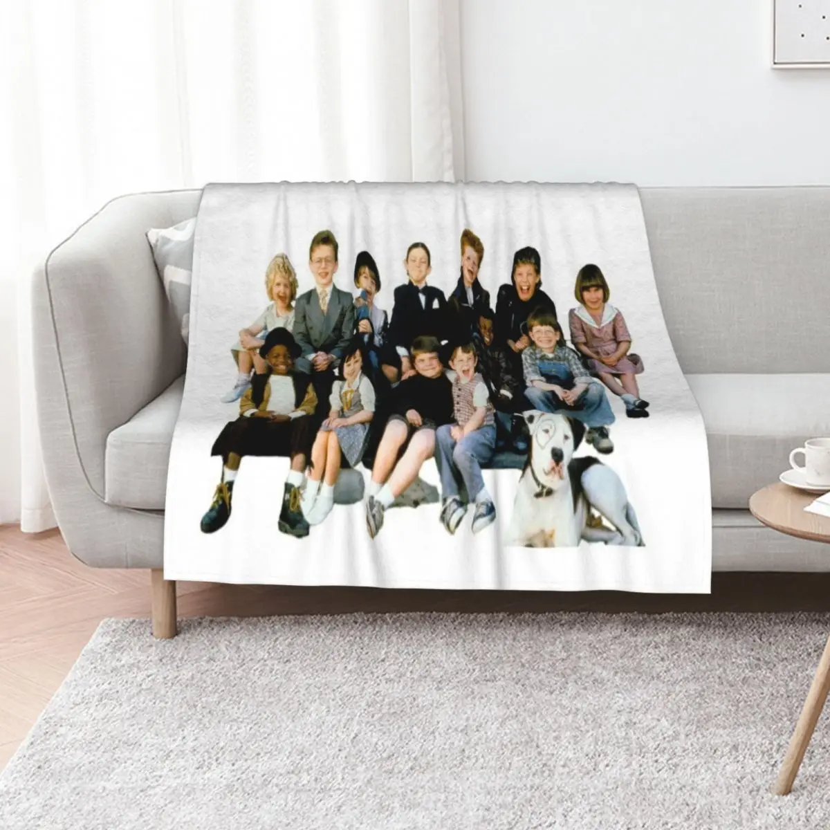 

Pete The Pup And The Little Rascals Throw Blanket Plaid on the sofa Loose Multi-Purpose Thermals For Travel Blankets