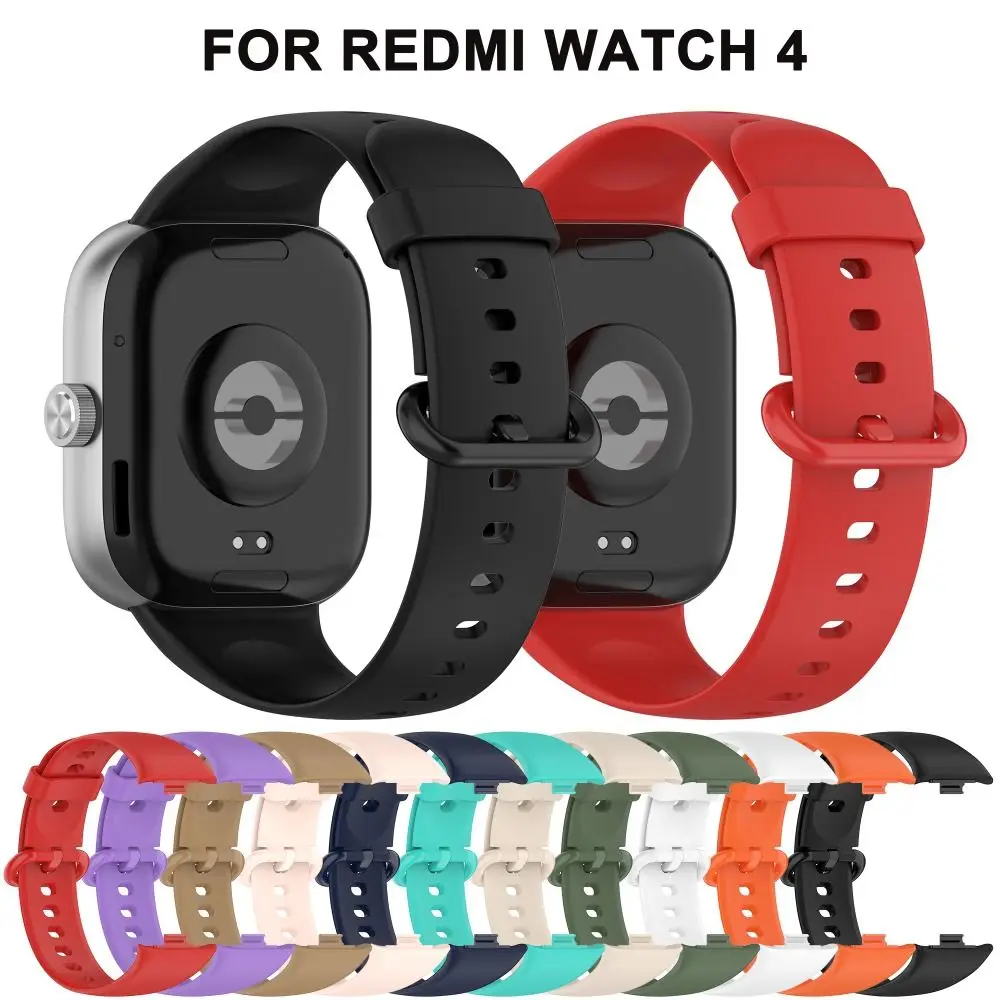 Fashion Silicone Strap For Redmi Watch 4 Smartwatch Replacement Watchband Bracelet For Redmi Watch 4 Wristband Watch Accessories