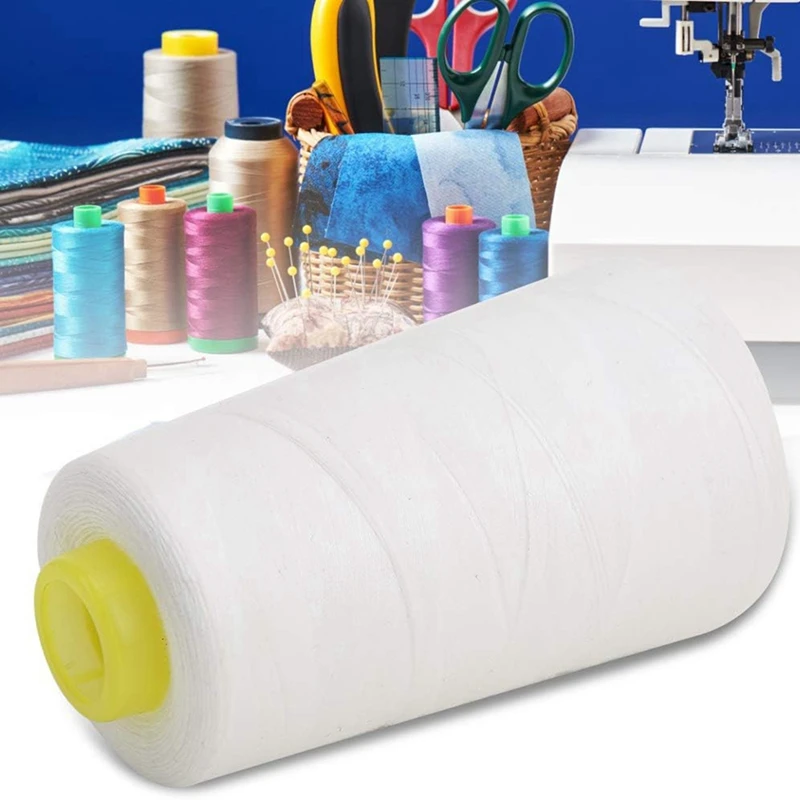 All-Purpose White Thread For Sewing Polyester Sewing Thread Of 3000 Yards Each Spool Thread For Sewing Machine Thread Durable