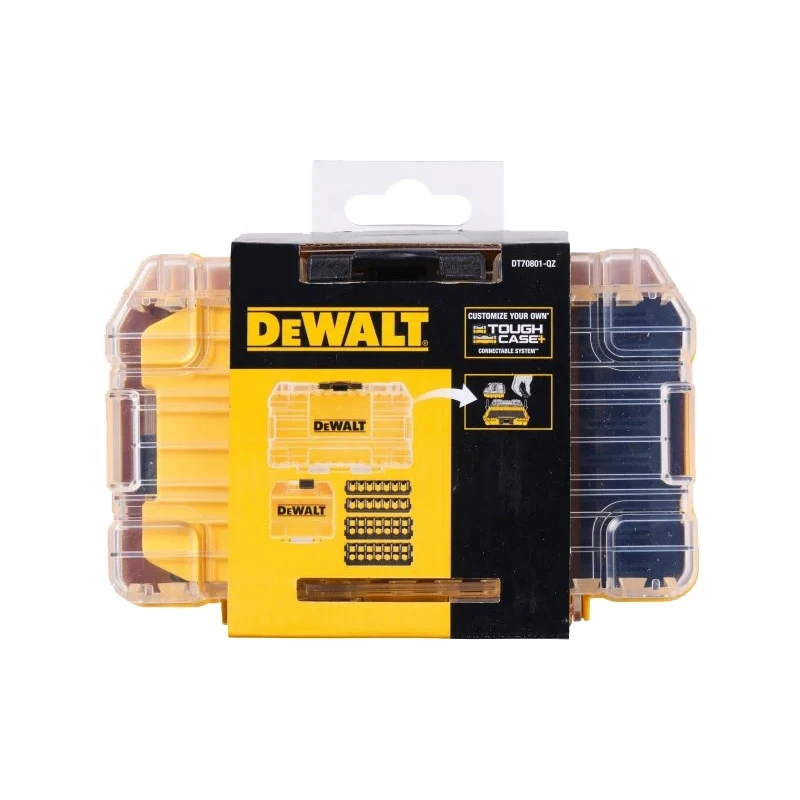 DEWALT Original Parts Storage Box Portable Stackable Durable Module Hard Shell Dustproof Storage Case Power Tool Accessories