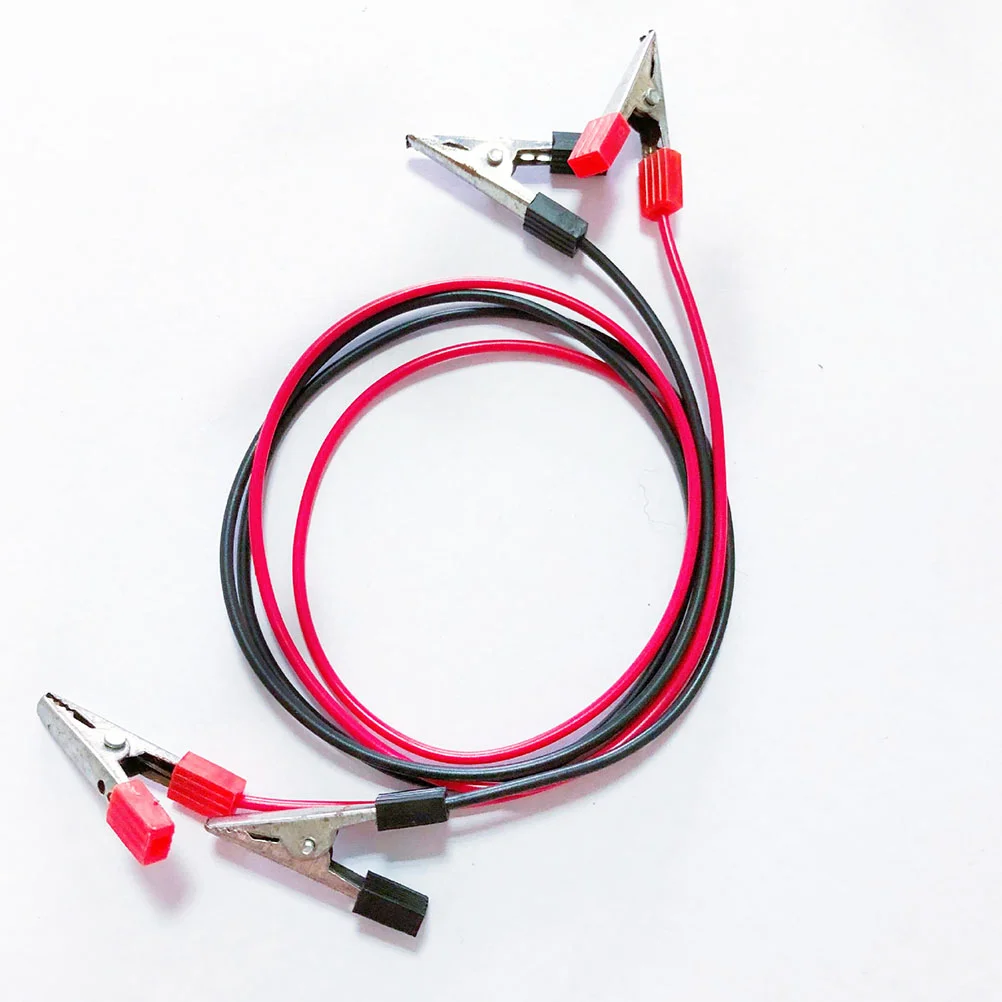2 pçs cabo de teste chumbo jacaré clipe linha dupla terminou jumper clipes plug conexão cobre fio pvc