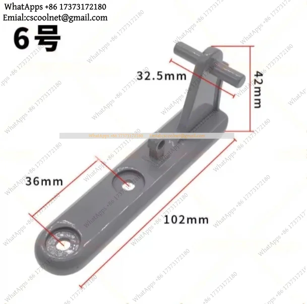 k3 3pcs Universal Refrigerator Middle Door Hinge No.6 102mm Fridge Replacement Part Accessory