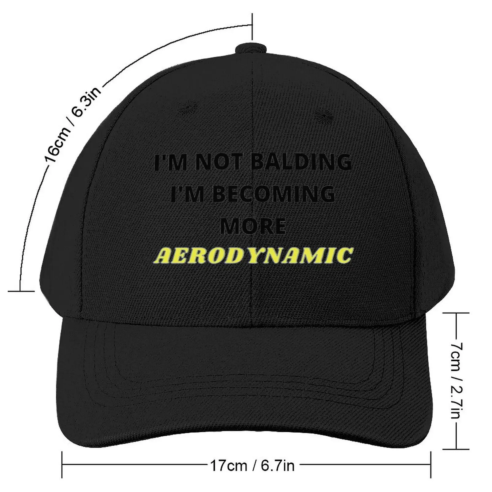 I'm not balding. I'm just becoming more aerodynamic. Baseball Cap New In The Hat Golf Cap Mens Caps Women's