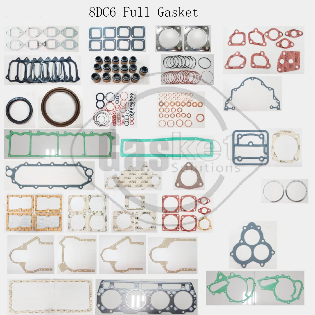 8DC4 8DC6 8DC7 Engine Full gasket set kit for Mitsubishi Cylinder Head Gasket truck