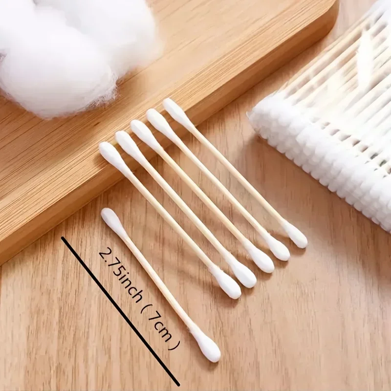 Double Ended Cotton Swabs Household Makeup Removal Ear Digging Hygiene Cleaning Cotton Swabs Disposable Round Head Cleaning