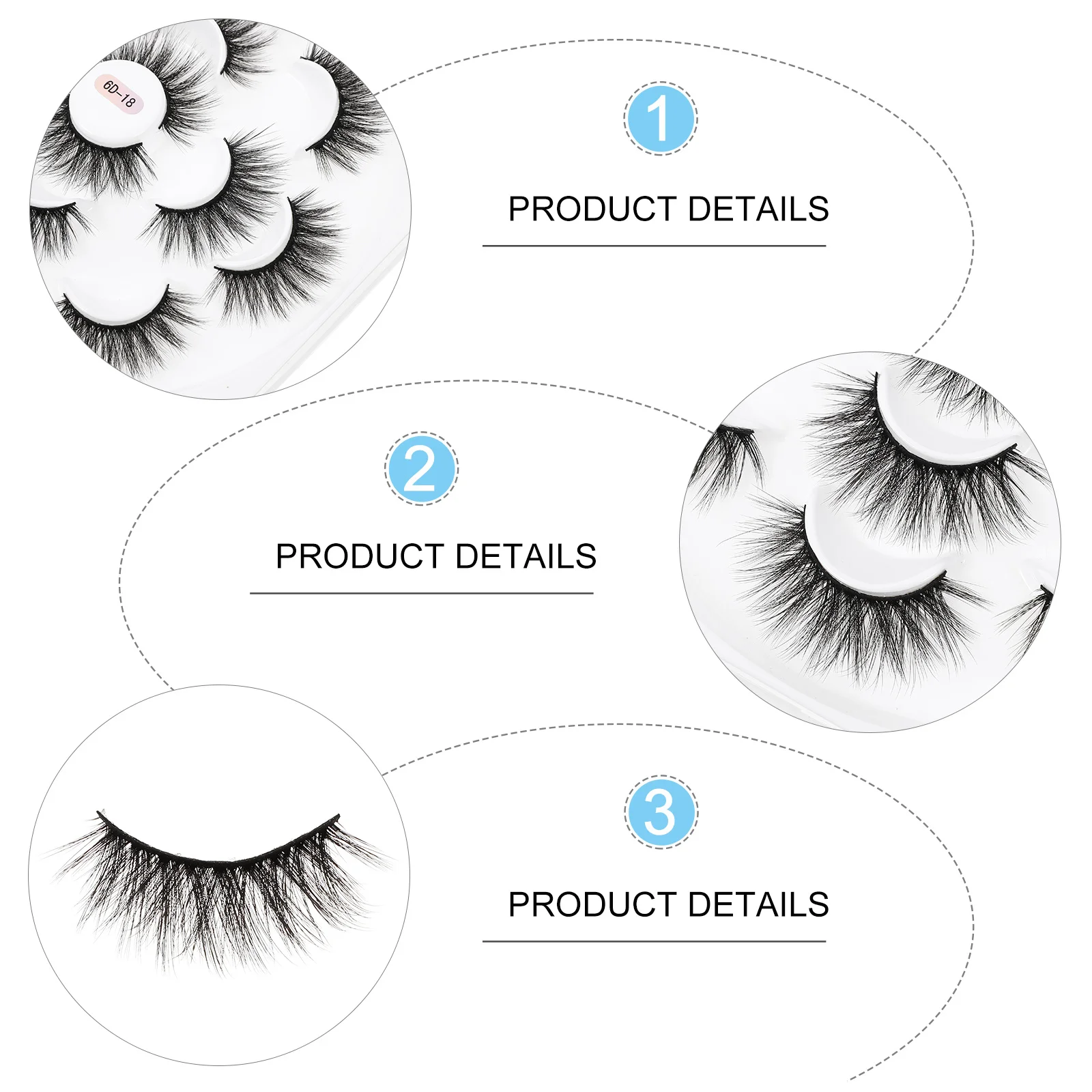 1 caixa de cílios postiços de aparência natural, acessórios de maquiagem duráveis, fácil aplicação, cosméticos, cílios postiços