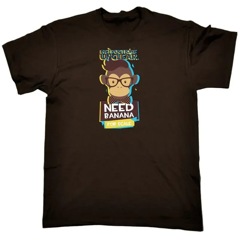 Instructions Unclear Monkey Need Banana Mens Funny T Shirt