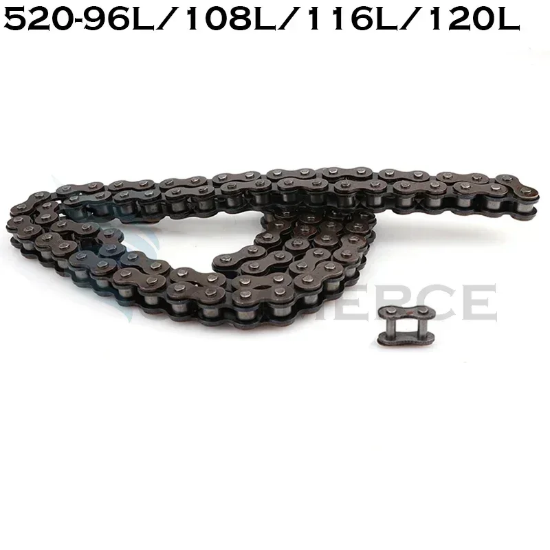 520 Motorcycle Drive Chain 96L/108L/116L/120L for ATV Dirt Bike Quad Buggy,Heavy Duty O-Ring Chain with Motocross Accessories