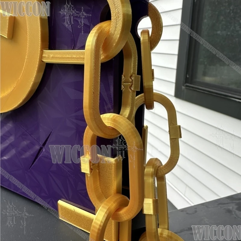 Limbus Company Middle Finger Tissue Book Of Vengeance Prop Purple Gold Chain Bound Knight Novel Cosplay Accessory For Anime Game view 3