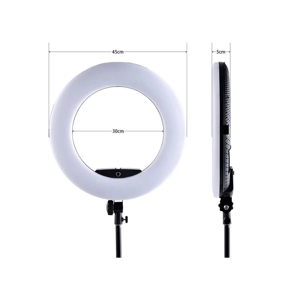 Professional Ring Light 45cm Video Lamp Selfie for Beauty Salon Tattoo Ring Lamp Yidoblo FD480 18inch Studio Light for Vlog Live