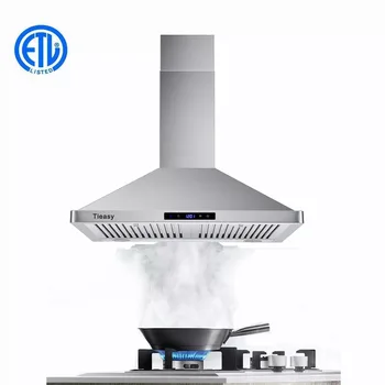 Tieasy-Hotte de cuisine à bouton tactile, support mural, 700 CFM, USGD1075, 30 pouces