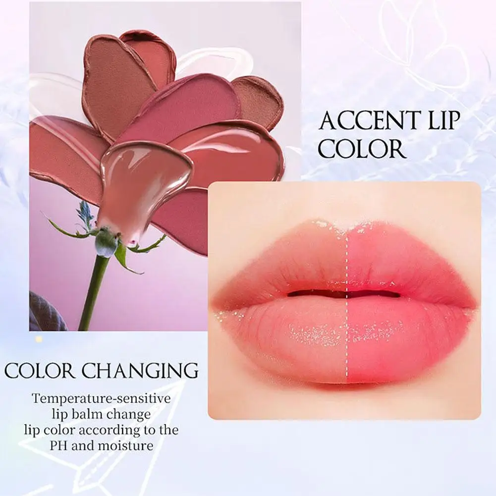 Color-changing Lipstick Moisturizing Long-lasting Hydration Lip Balm Makeup Velvet Gloss Lip Glaze Red Tint Water Light Lipstick