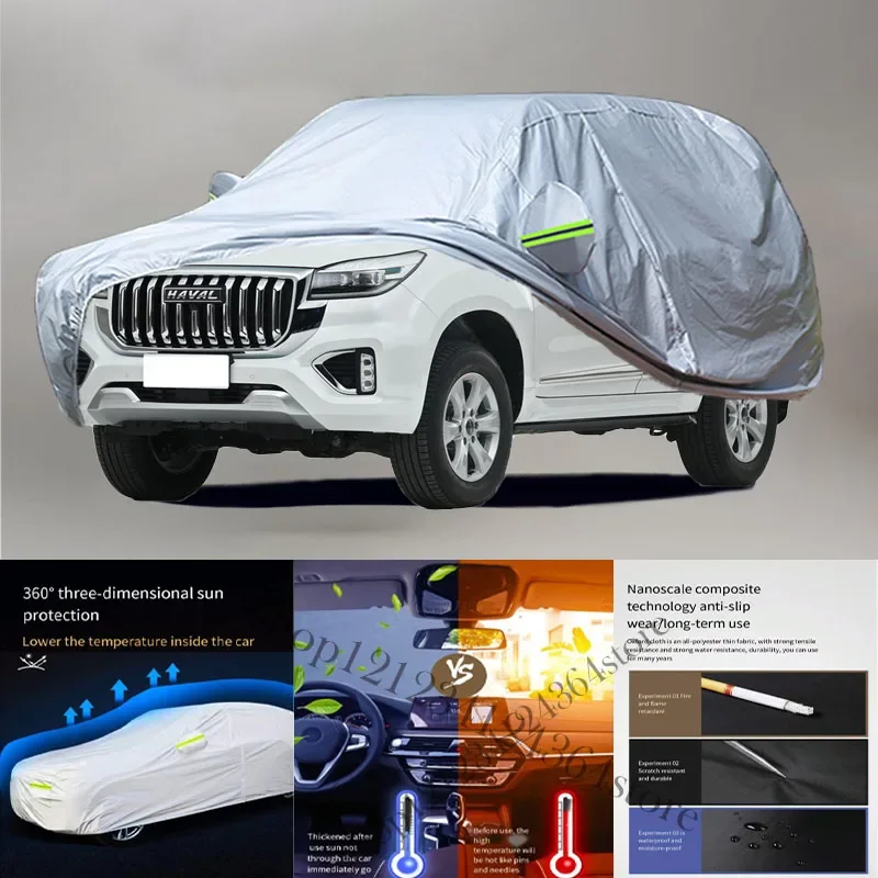 

For Haval H9 Auto Anti snow Anti dust Anti-uv Anti peeling paint And Anti Rainwater 210t car cover Car cover protection