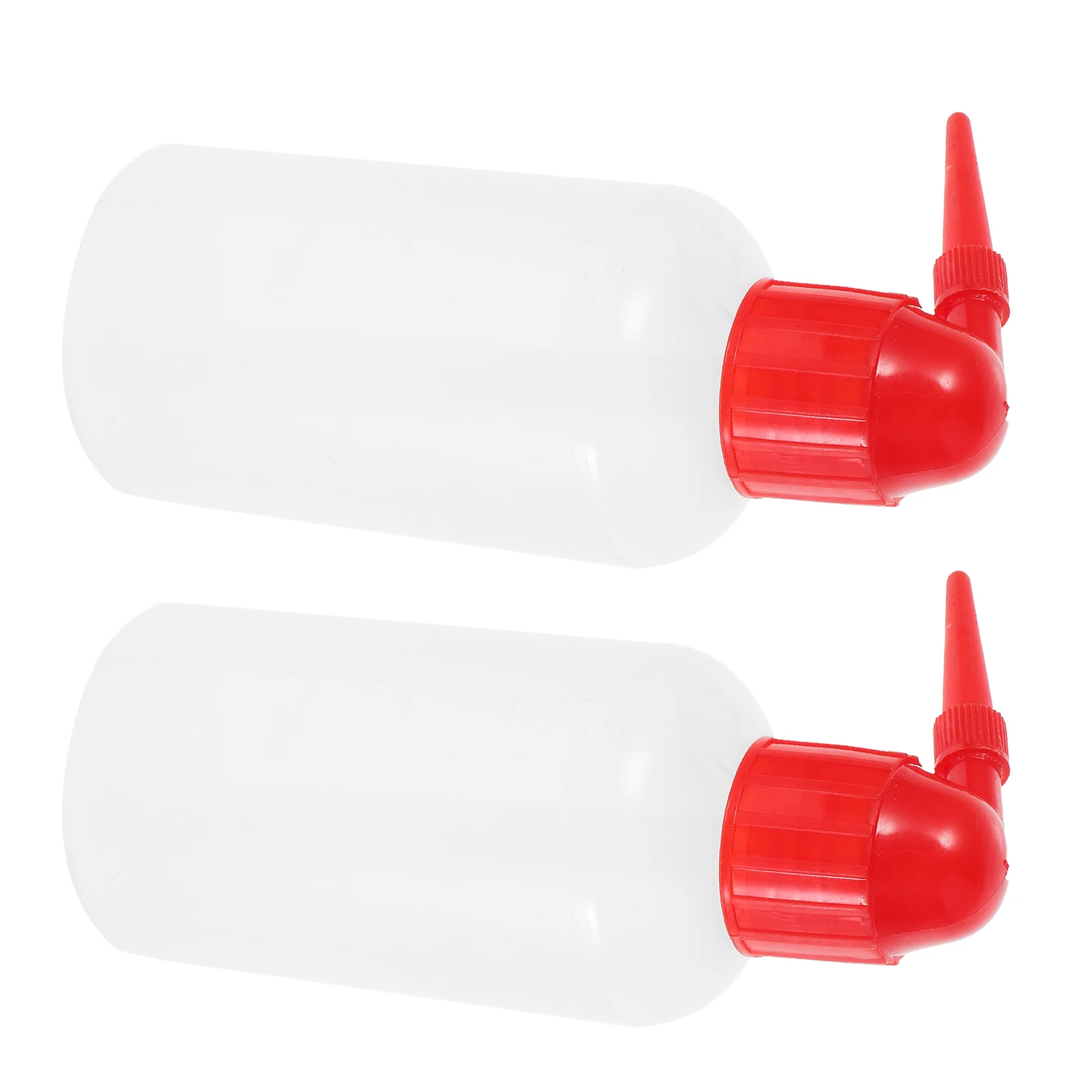 

2 Pcs Cleaning Bottle Storage Bottles for Liquid Plastic Wash Rinse Jug Narrow Mouth Washing