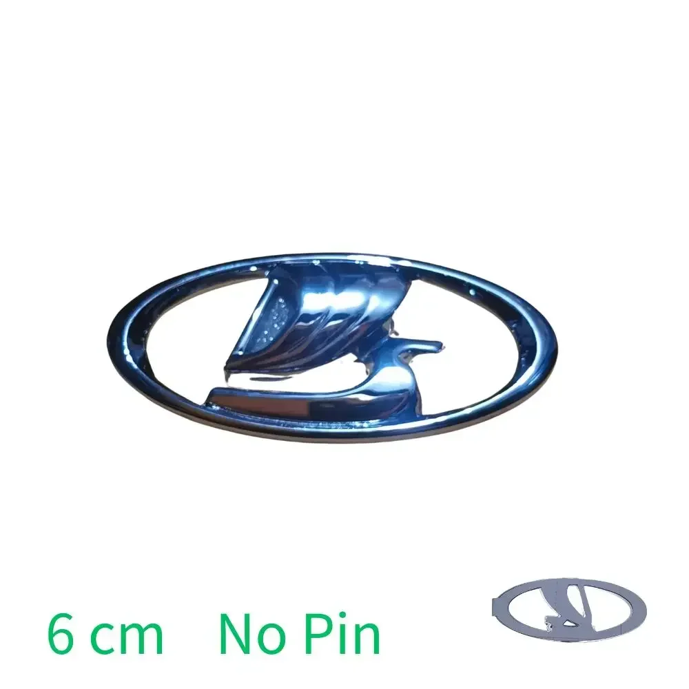 KEYDIY Oval ABS Car Front Rear Steering Wheel Sticker Badges Emblem Symbol Label dla Lada Granta Vesta Niva Travel Legend Largus