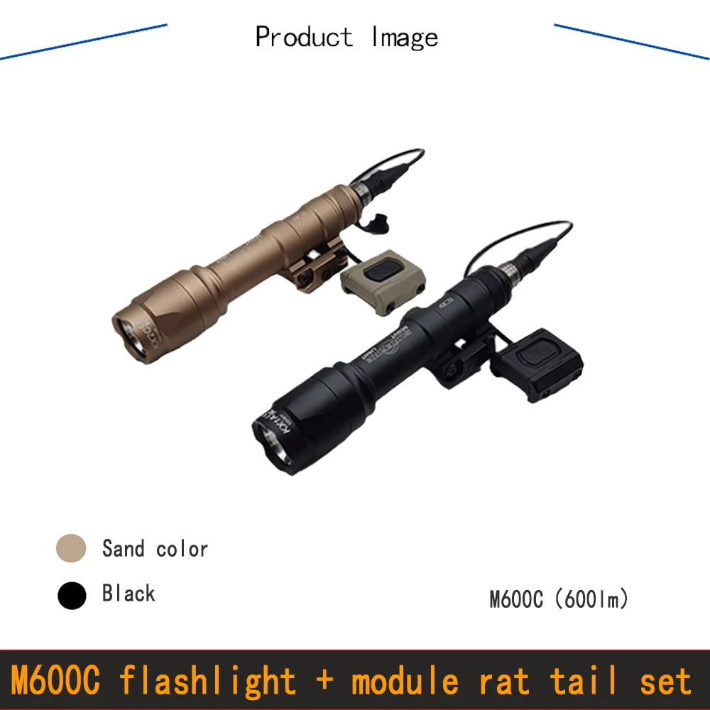 

Tactical flashlight bucket, M600C strong light/M600C strobe light, Mod Button rat tail set, suitable for M-LOK, KEYM00