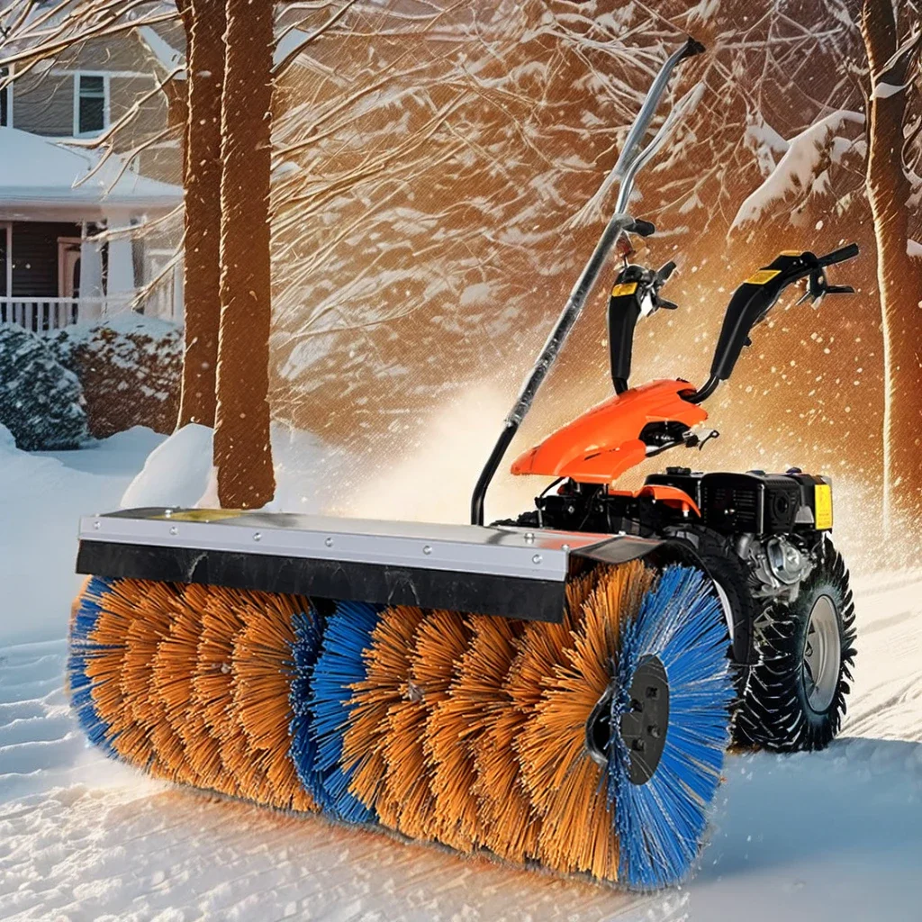 Convenient Multi Functional Multi-gear Snow Sweeper Machines Street Residential Property Snow Plow