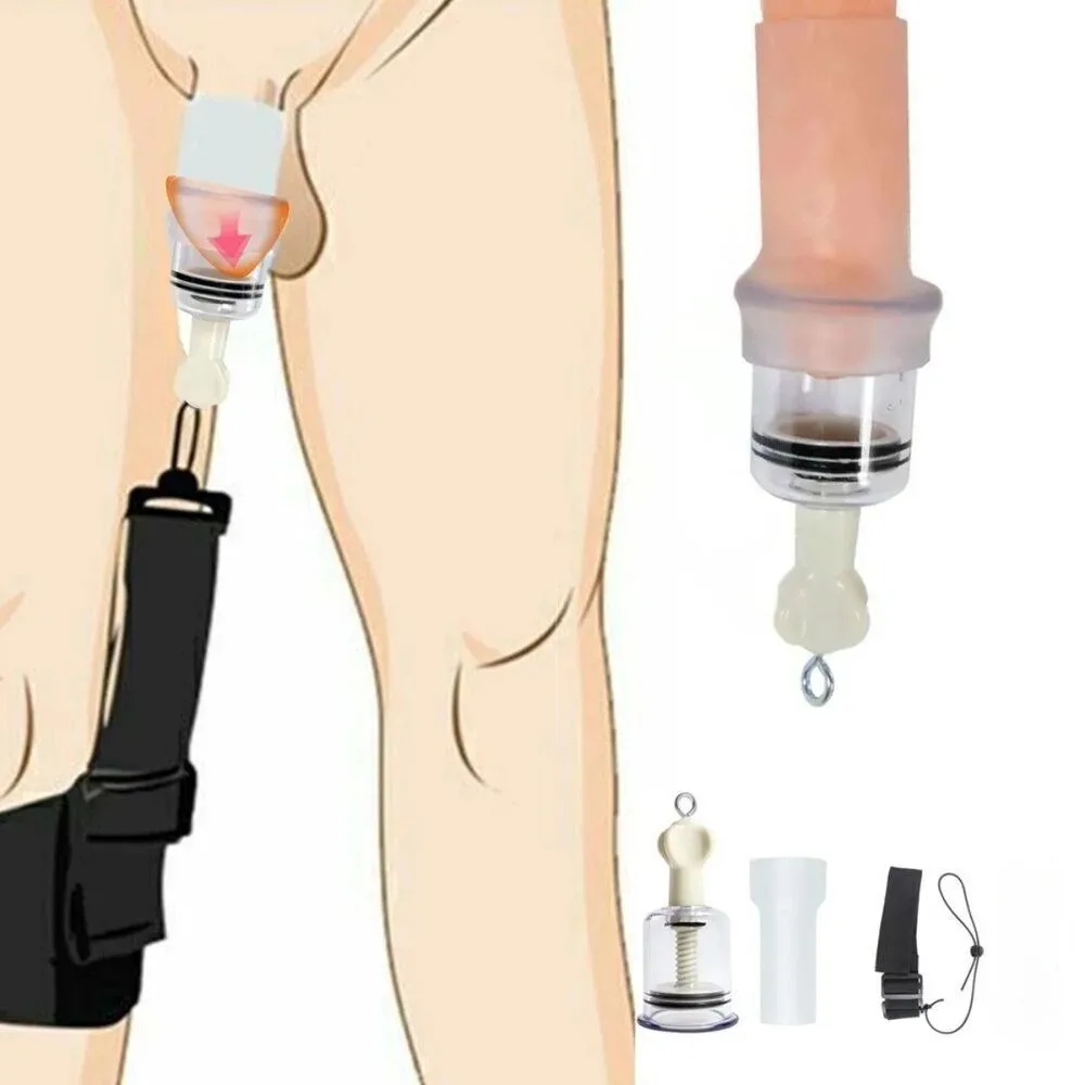 Super Penis Extender Men\'s Extended Exercise Super Penis Extender Vacuum Stretch Pump Hanger for Greater Enhancement for Men