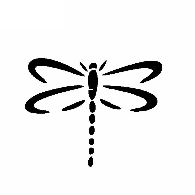 

Cute Dragonfly Car Sticker Butterfly Worm Natural Cute Car Decal Pvc Sticker for Various Models Black/white, 13cm *10cm