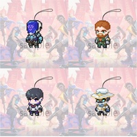 New In Stock Anime VALORANT Acrylic keychain accessaries Cartoon funny Bag Pendant creative charm Car Keyring Friends Fans Gift