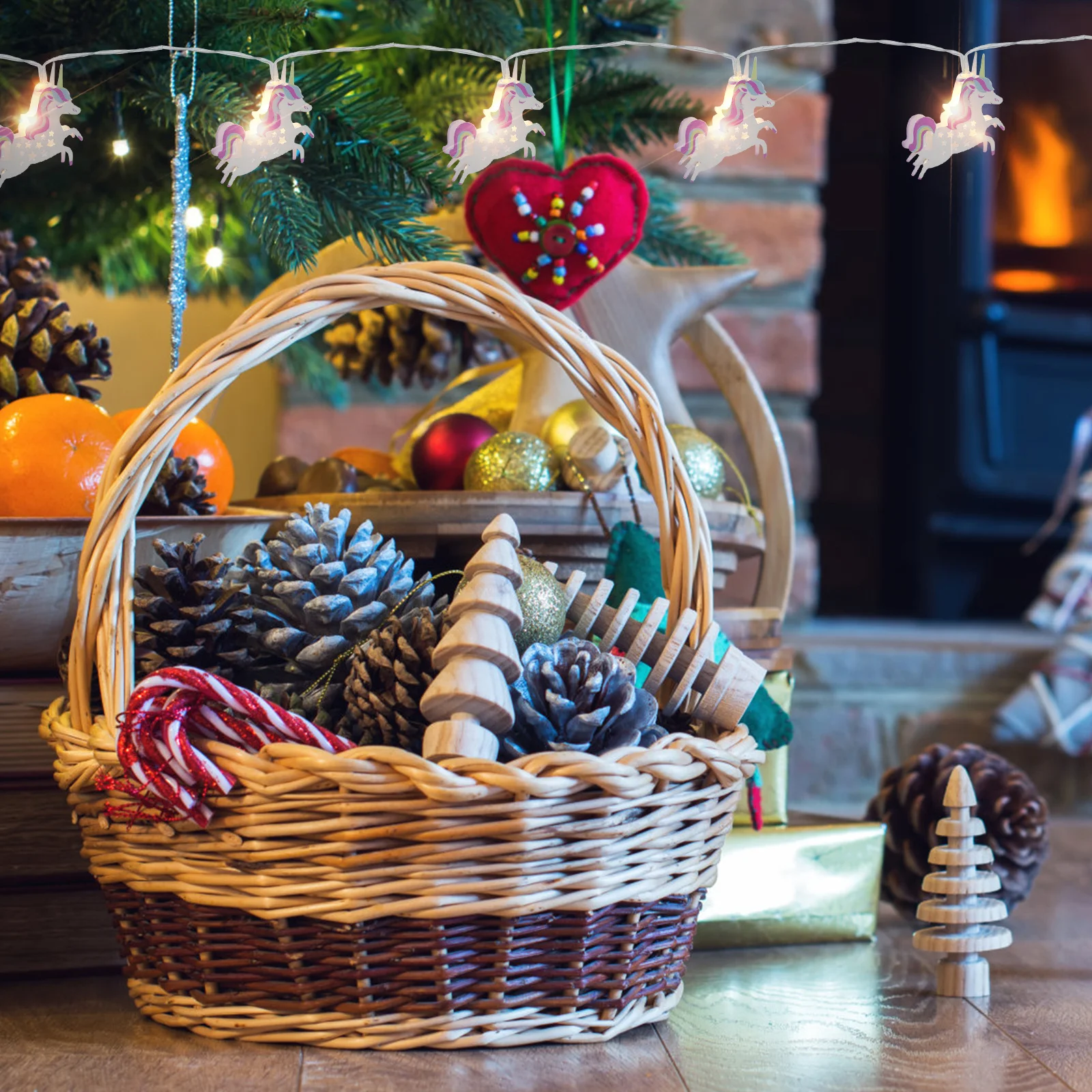 1 مجموعة 1 مجموعة يونيكورن سلسلة الحديد عيد الميلاد ضوء الليل للمنزل غرفة جدار نافذة الطابق ديكور حفلة عطلة ضوء حزام