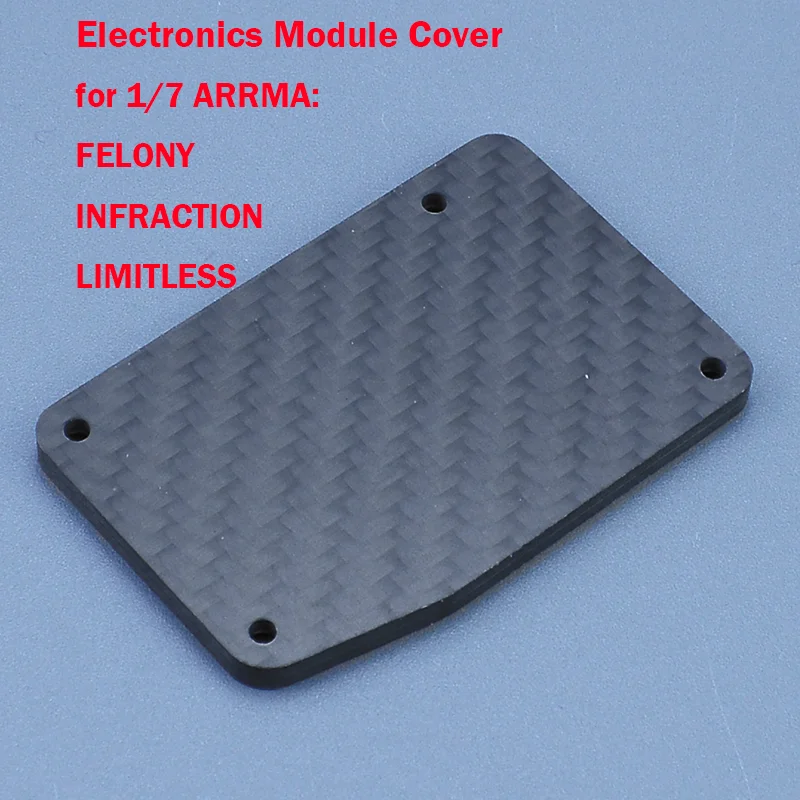 Para 1/7 arrma felonia infração limitada v1 v2 conjunto de módulo eletrônico de fibra carbono capa carro caminhão peças atualização ar 320599