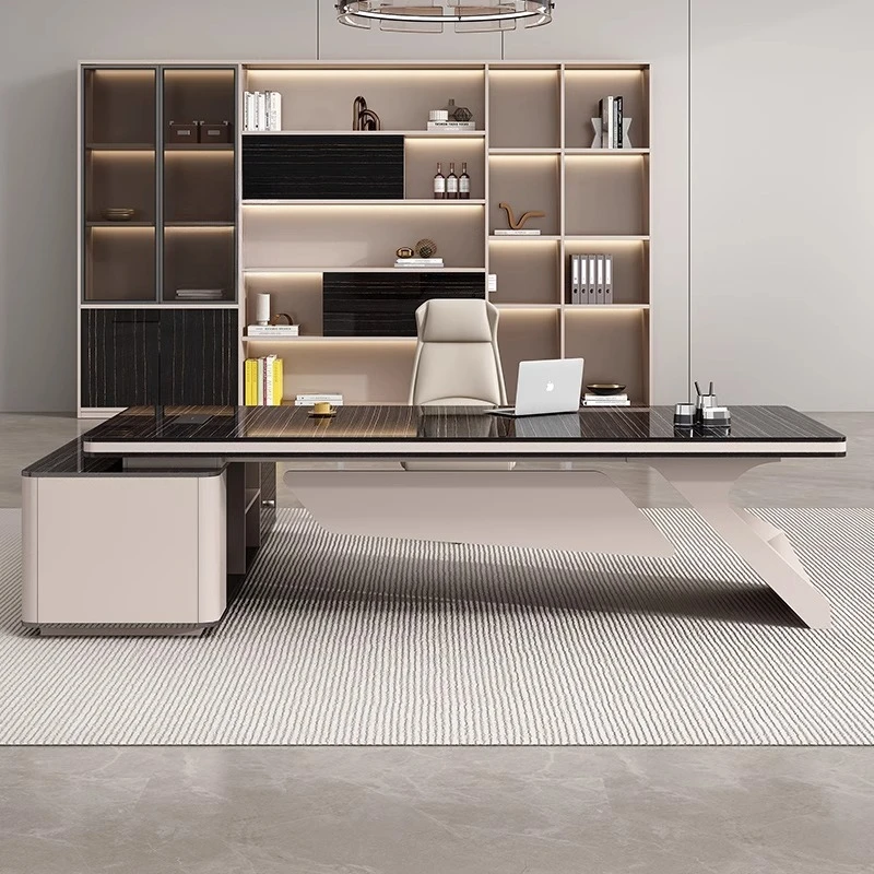 Long Computer Office Desk Organizers Storage Space Saving Office Desk Aesthetic Minimalist Escrivaninha Commercial Furniture