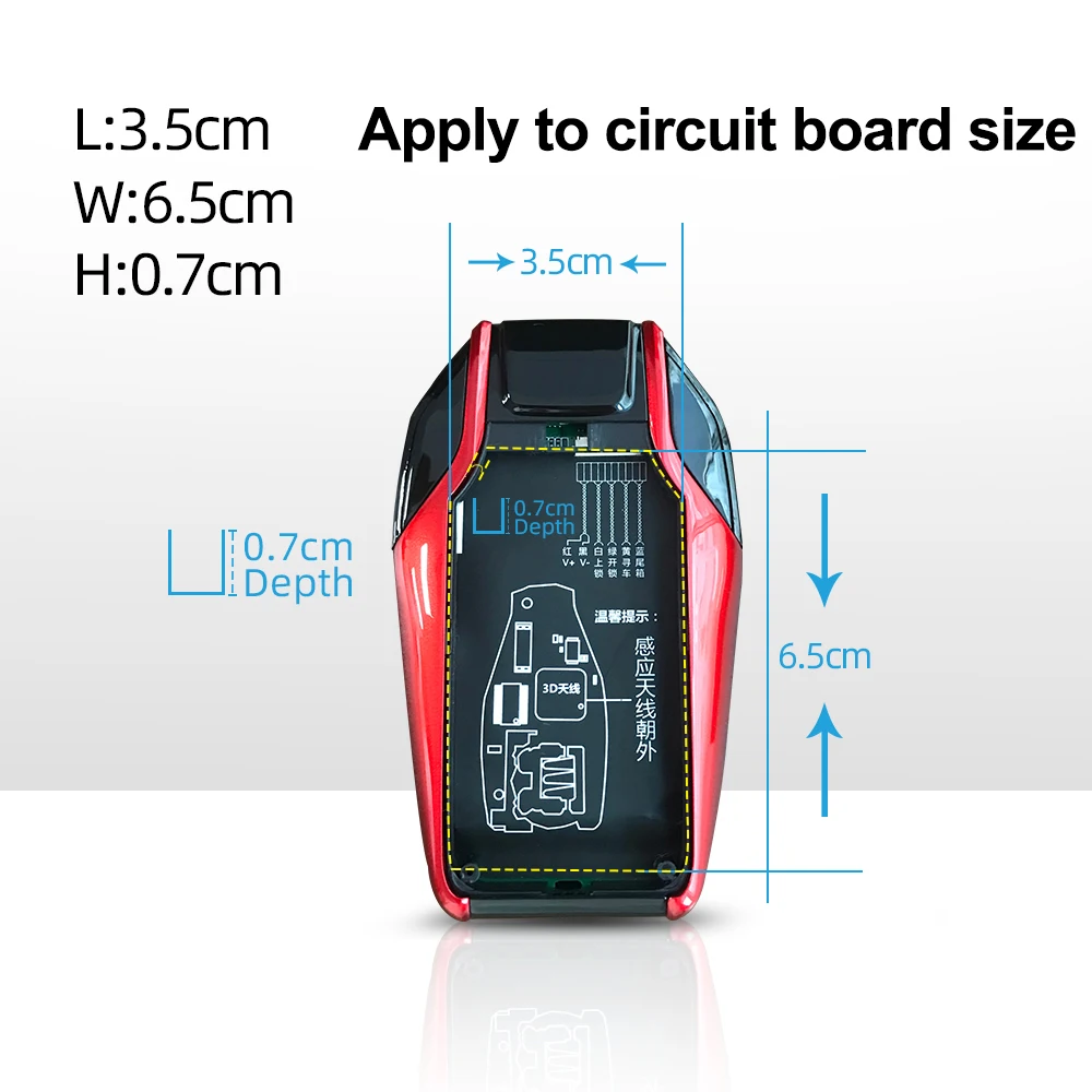 Universal TK800 Multi-language Modified Smart Remote Key LCD Screen Display For BMW For Audi For Peugeot For Toyota For Ford