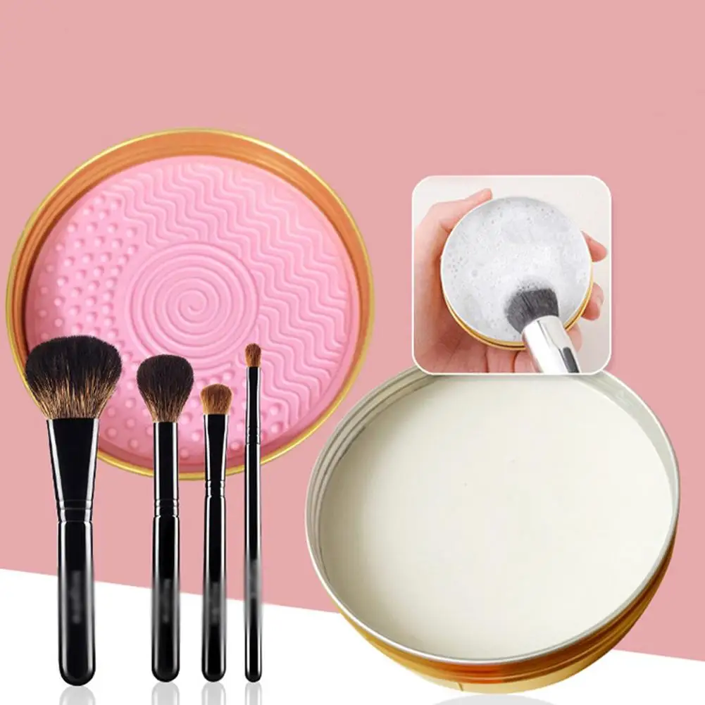 Makeup Brush Cleaning Soap 50g For Silicone Pad Cosmetic Sponge & Beauty Tool Washer Quick-Dry Deep Clean