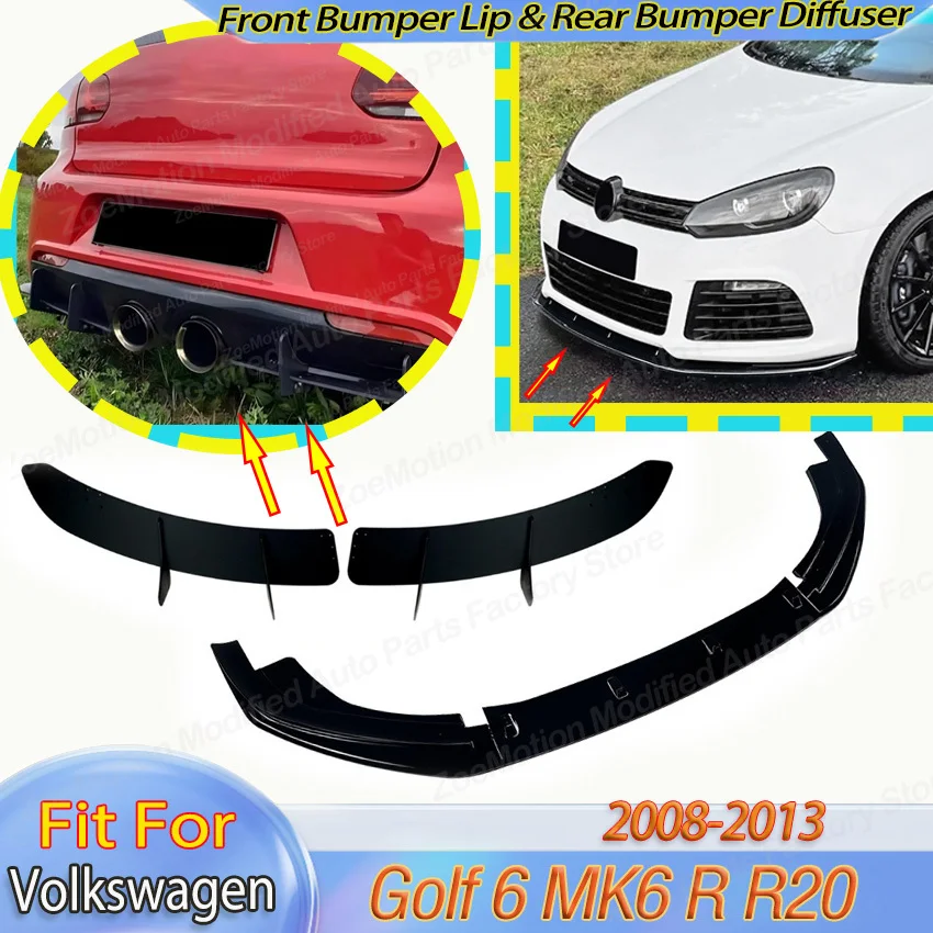 

Комплект обвесов для VW Volkswagen Golf 6 MK6 R R20 2008-2013: передний бампер, спойлер, сплиттер, задний бампер, диффузор, накладки, тюнинг