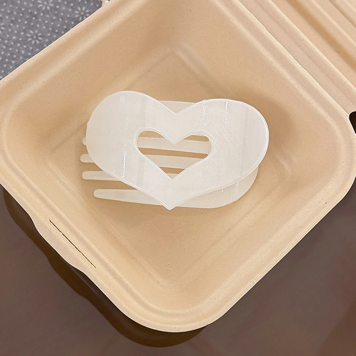 1 Stück Französische Liebe Acryl-Haarspange für Damen, Haarklammer für die Haarwurzel, Große Entenschnabel-Haarspange, Haarschmuck – Detail 6