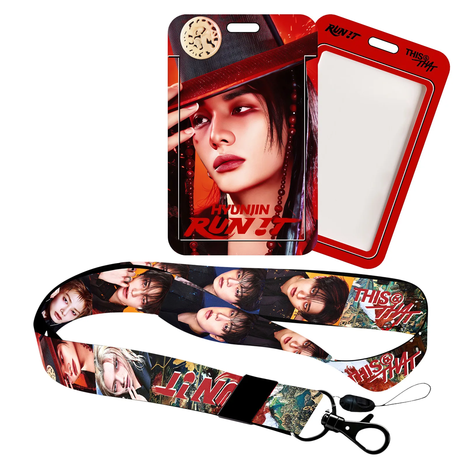 K-pop boy group phone card holder lanyard THIS & THAT celebrity photo fan collectible gift image 6