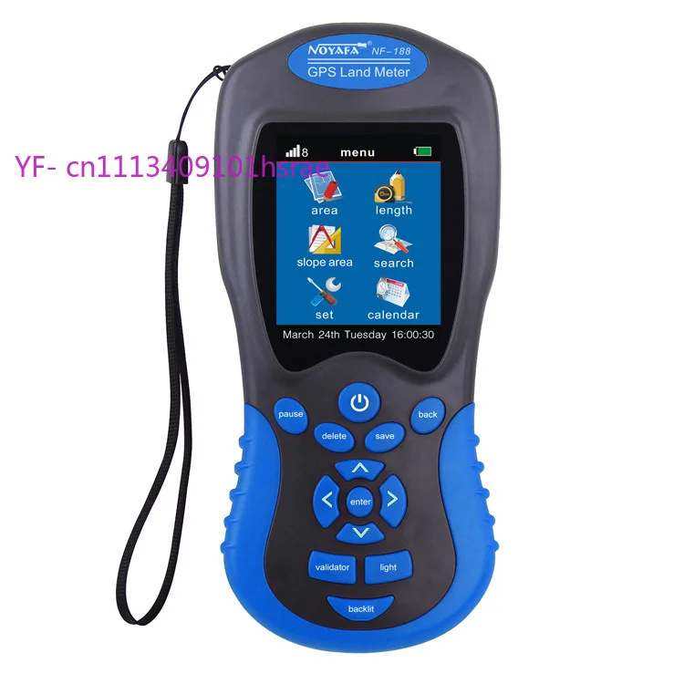 NF188 Handheld GPS Land Area Meter, English Version Farmland Survey Instrument, Auto Manual Area Distance Measuring Tool
