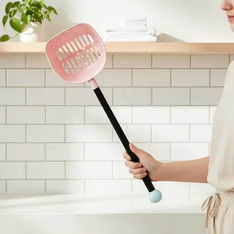Cat Litter Scoop BPA Free Non Stick Long Handle Shovel Safe Non Toxic Pet Cleaning Tool for Cat Litter Box