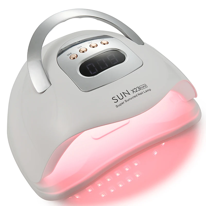 SUN X23 Max 81 المصابيح مجفف أظافر قوي مع شاشة كبيرة تعمل باللمس LED مسمار مصباح لعلاج جميع طلاء الأظافر هلامي التجفيف المهني