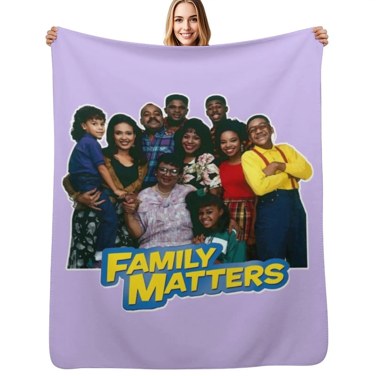 Family Matters Throw Blanket Warm Decorative Throw Bed linens Polar Decoratives Bed Fashionable Blankets