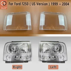Configuration Headlight Shell Headlamp Transparent Lampshade Cover Lens Plexiglass For Ford F250 ( US Version ) 1999-2004
