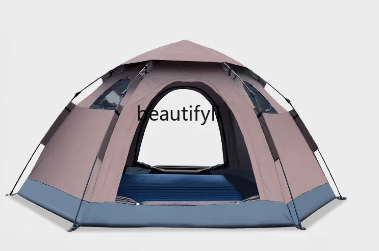 Tent Outdoor 5-8 People Portable Automatic Pop-up Anti-Rainstorm Extra Thick Protection Camping Equipment Outdoor