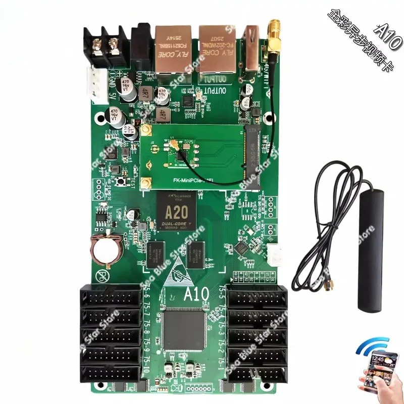 FK-A10 replaces A41 asynchronous full-color LED display control card mobile phone WIFI screen controller