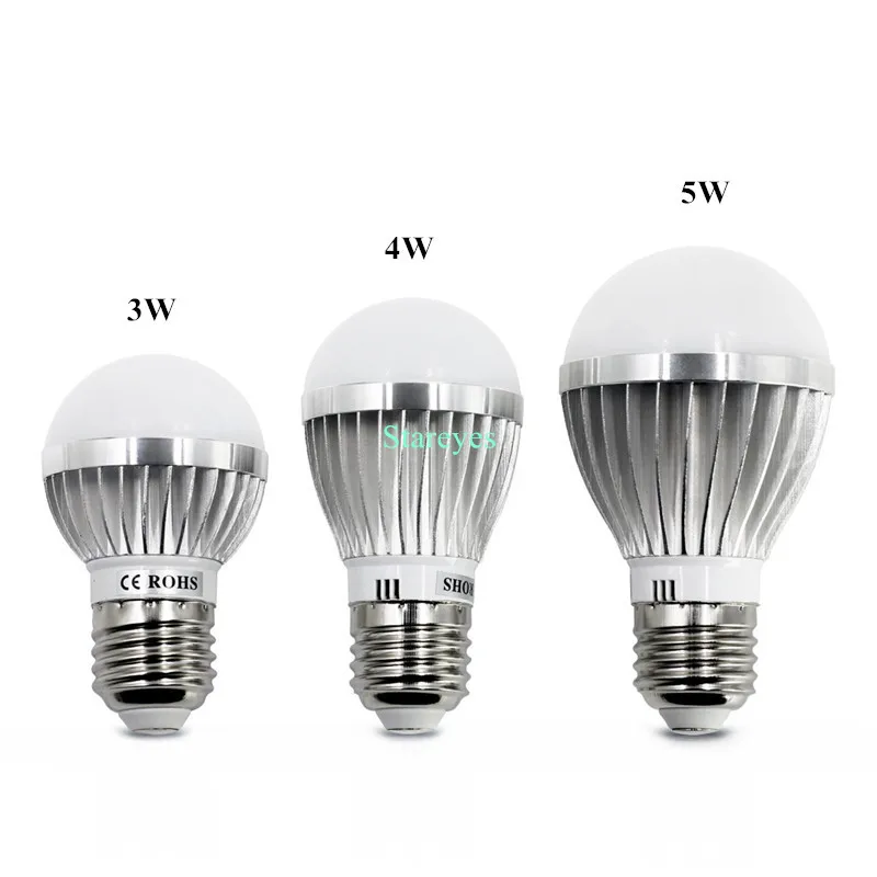 1 Piece Dimmable Bubble Ball Bulb AC85-265V 5W 4W 3W E14 E27 B22 GU10 Globe light LED droplight Bulb LED Lamp LED Light lighting