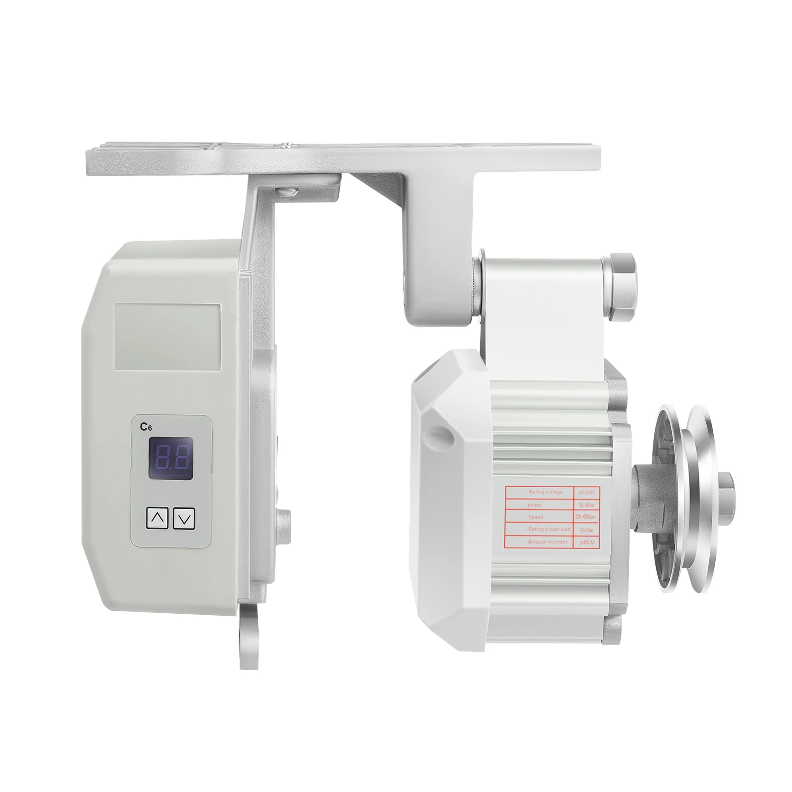 550W Industrielle Nähmaschinen-Servomotor 200-4500 U/min Einstellbare Geschwindigkeit mit Vorwärts-/Rückwärtsgang 220V für Heim-/Fabrik-Steppstichmaschinen – Detail 16