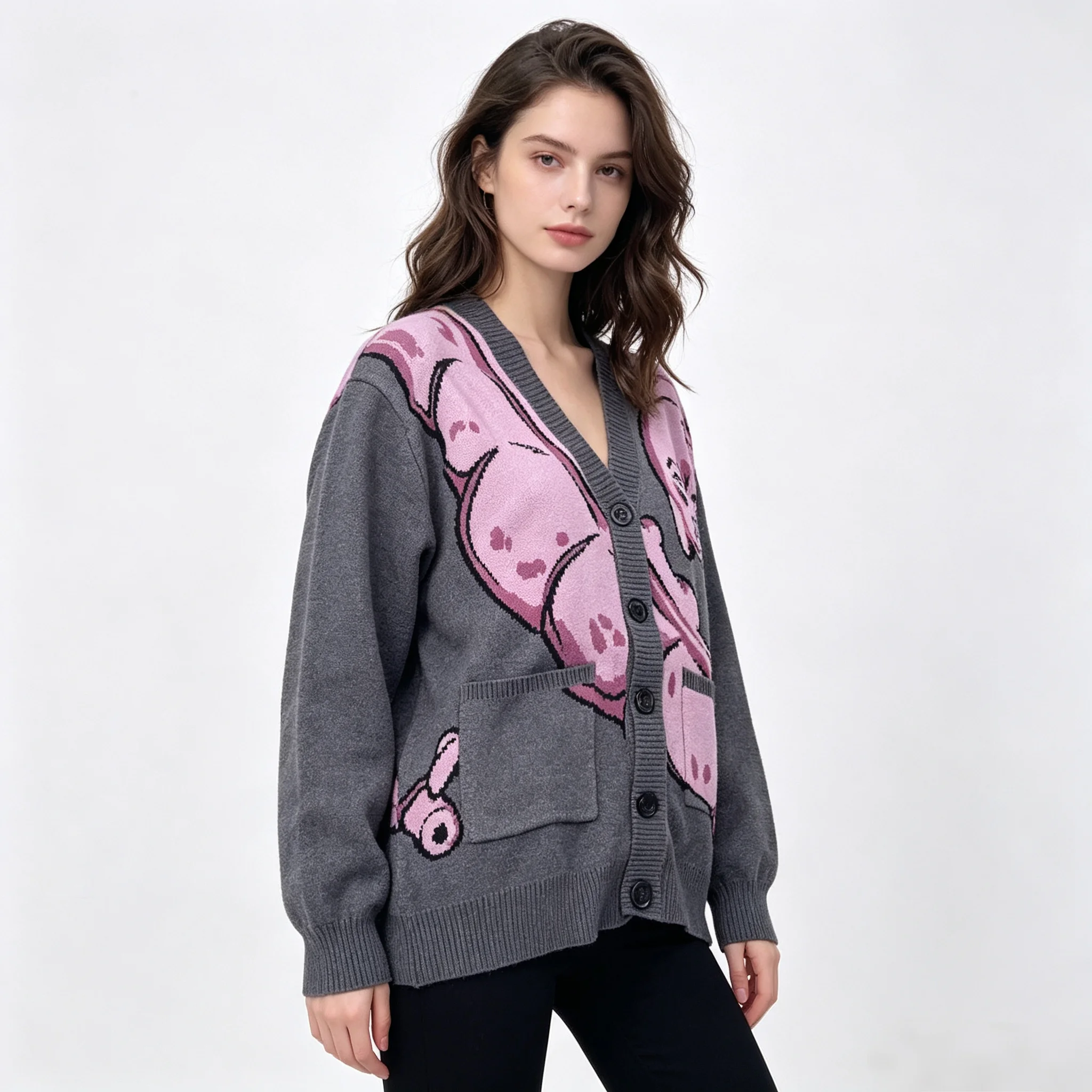 Y2K cardigan V-neck buttoned l - đánh giá và giá Winter Clothing Trends 2026