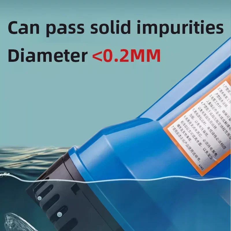 220 V elektrische Tauchpumpe mit niedrigem Wasserstand, Teichpumpe, Wasserpumpe für Gartenbewässerung, automatische Abwasserpumpe