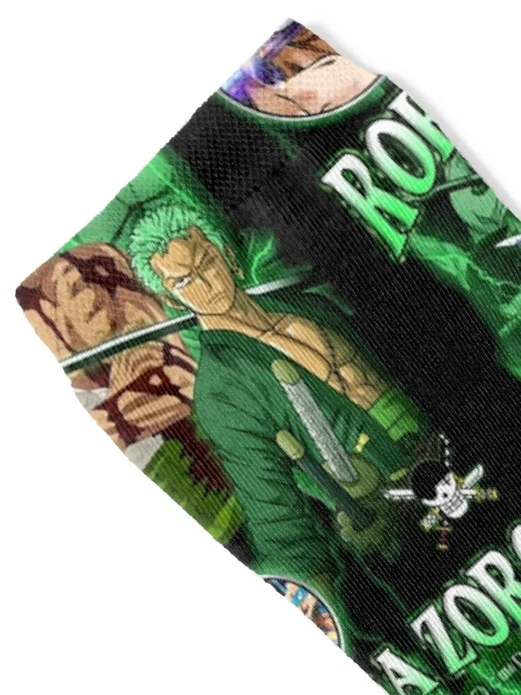 Anime vintage roronoa zoro meias presentes de natal toe conjunto esportivo homem meias femininas