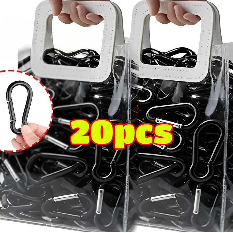 Outdoor Mountaineering Buckle Sports Buckle Connecting Ring Gourd Shape Carabiner Keychain Hook for Backpack Keys EDC Accessory