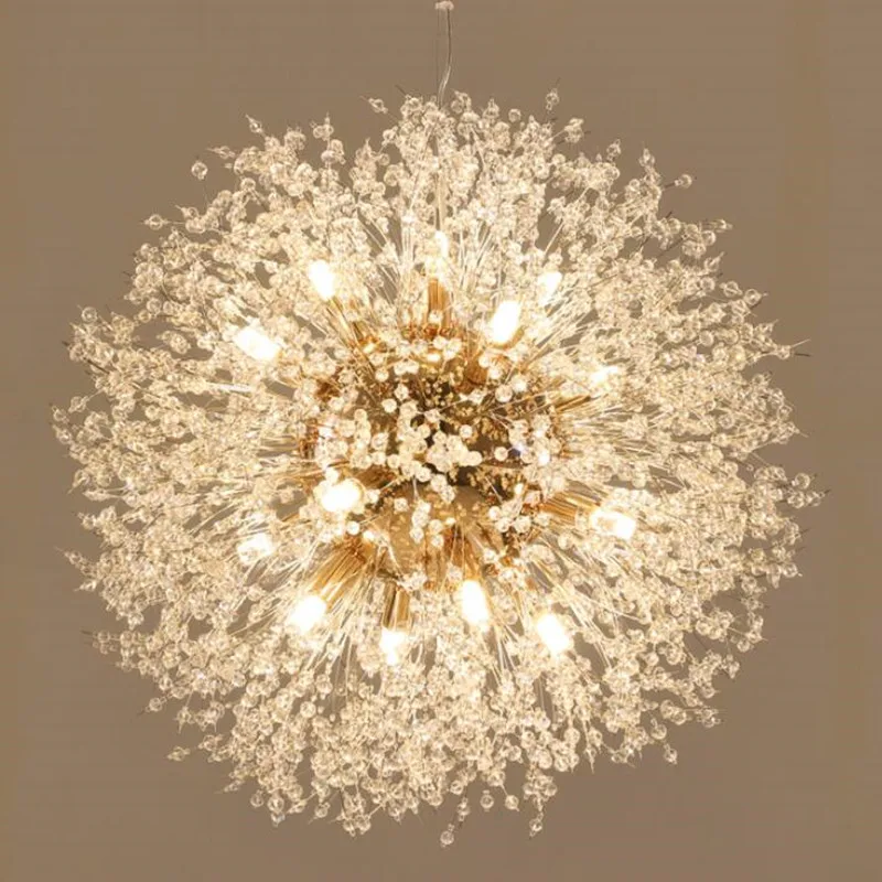 

Dandelion Chandeliers Lighting for Dining Room Bedroom Exhibition hall Living Room LED White Light Pendant Hanging Lamp