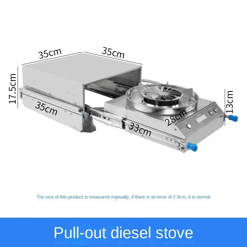 Outdoor portable pulse-type diesel stove for refitting accessories of RV Portable fuel stove Open flame windproof stove