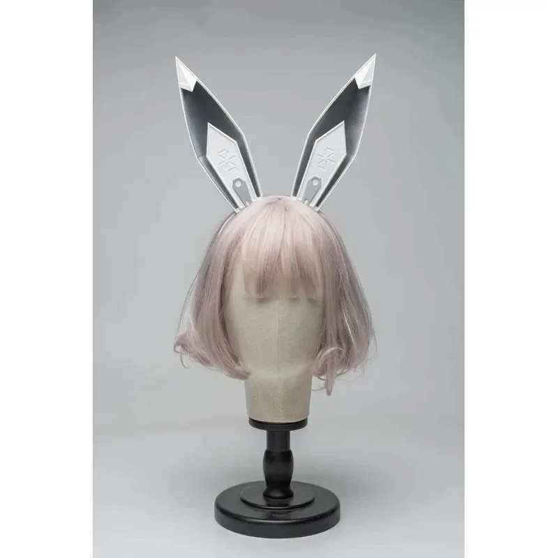 최고급 니케: 승리의 여신 블랑 누아르 토끼 귀 머리띠 코스프레 가발 소품 할로윈 카니발,7;k
