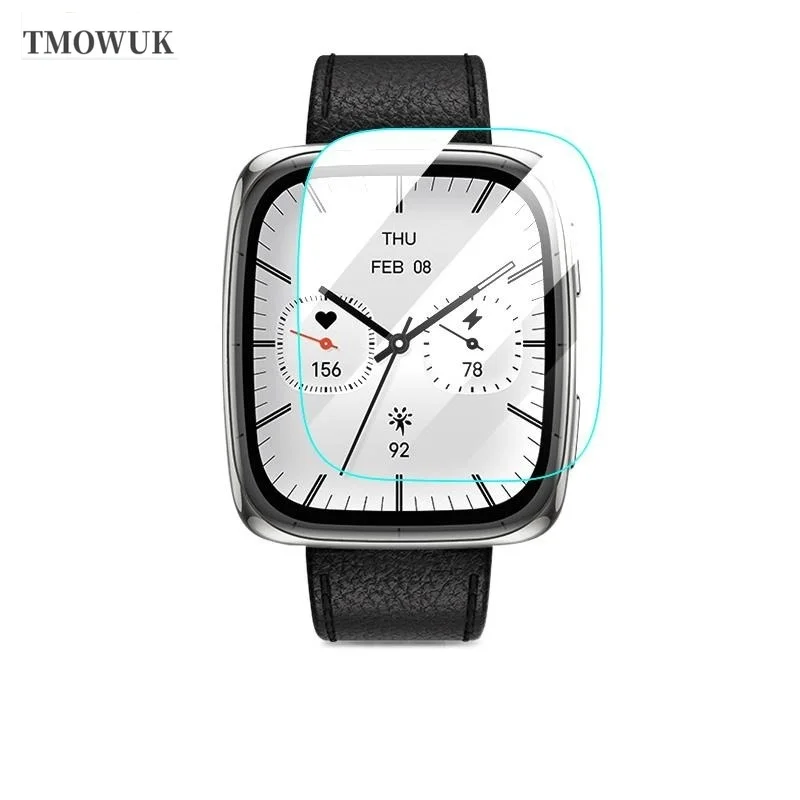 

For Amazfit Active 2 Square Active2 Tempered Glass Screen Protector Watch Film HD Clear 9H Anti-Scratch Accessories